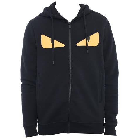 fendi yellow eyes hoodie